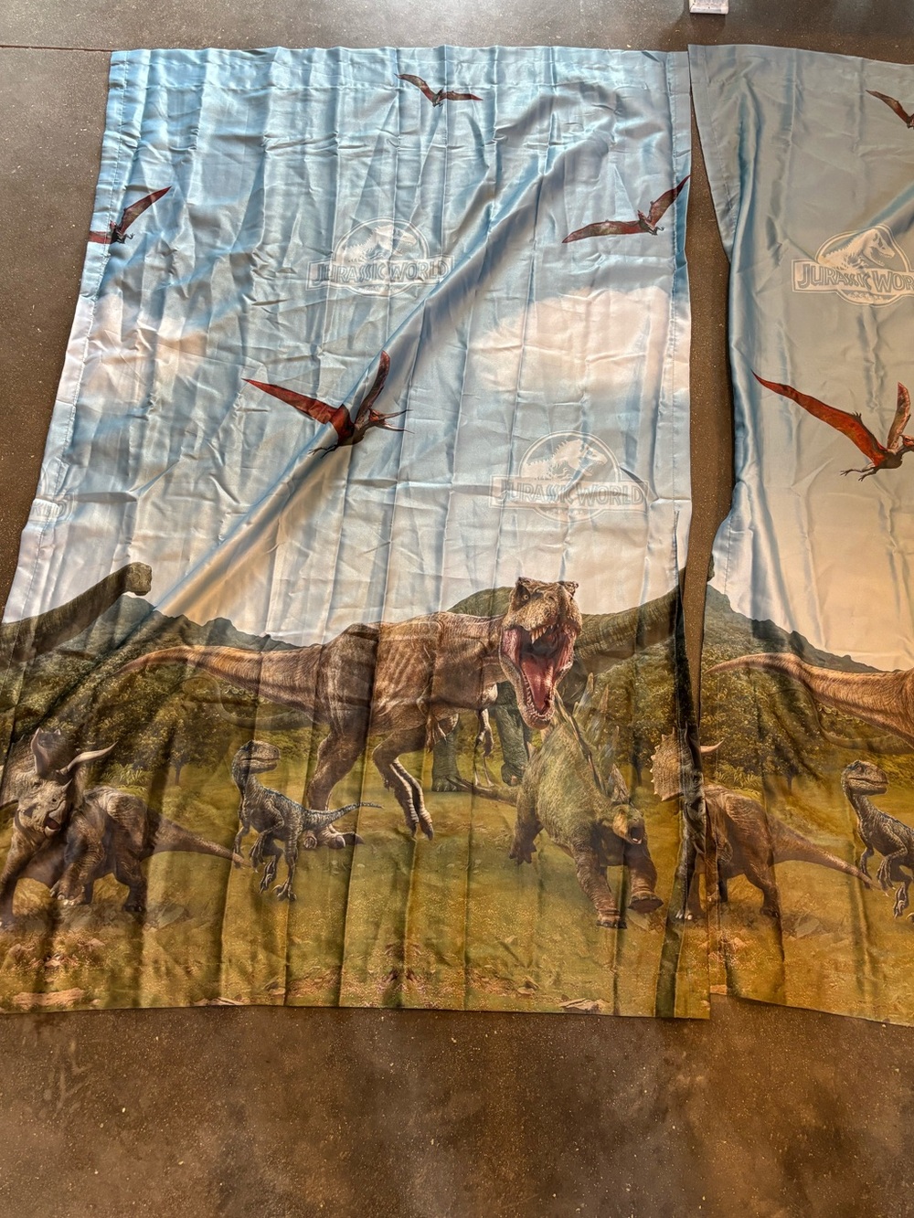 Jurassic World Curtains 2 panels